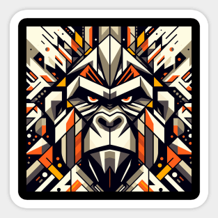 Abstract Animal Gorilla 2 Sticker